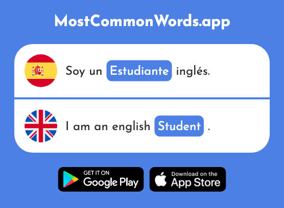 Estudiante - Student (La 795 Palabra Más Común En English)