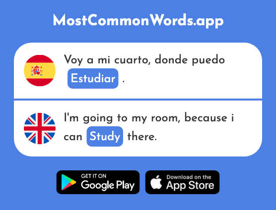 Estudiar - Study (La 332 Palabra Más Común En English)