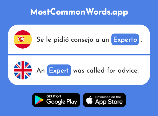 Experto - Expert (La 1824 Palabra Más Común En English)