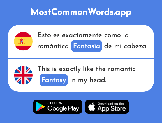 Fantasía - Fantasy, fancy (La 2339 Palabra Más Común En English)