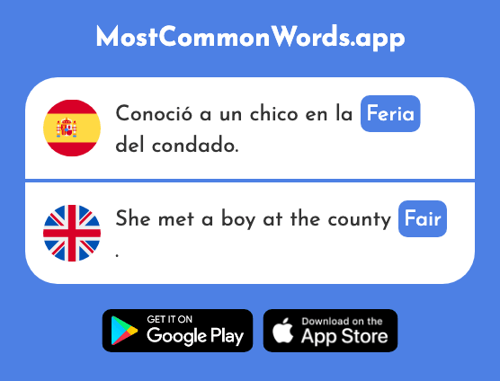Feria - Fair, festival (La 2793 Palabra Más Común En English)
