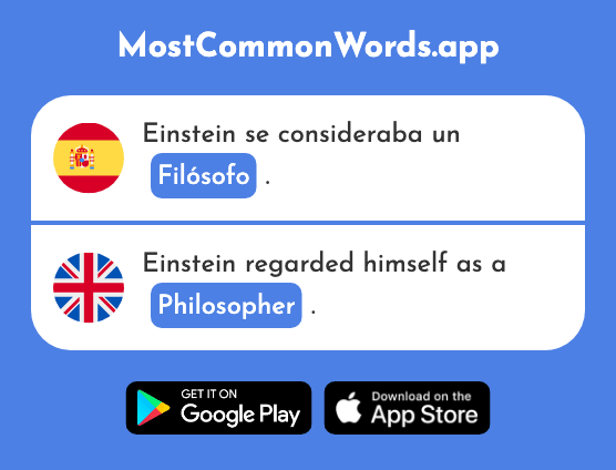 Filósofo - Philosopher (La 2584 Palabra Más Común En English)