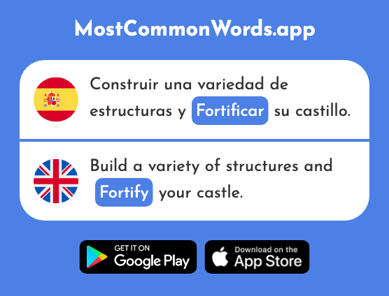 Fortificar - Fortify (La 2803 Palabra Más Común En English)