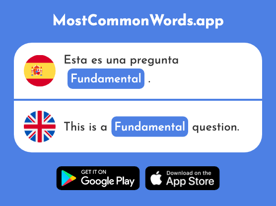 Fundamental - Fundamental (La 879 Palabra Más Común En English)