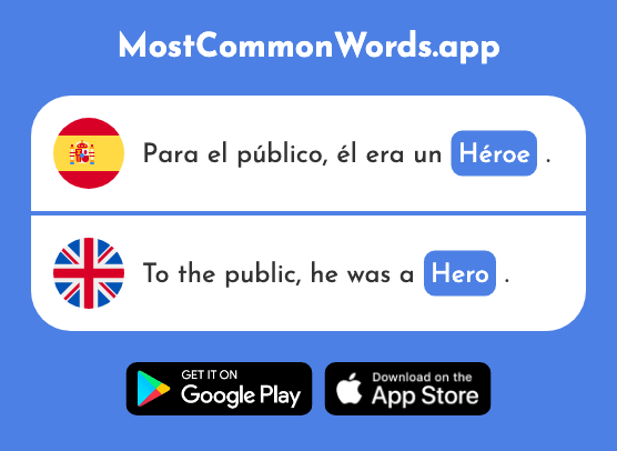 Héroe - Hero (La 2242 Palabra Más Común En English)
