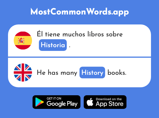 Historia - History, story (La 186 Palabra Más Común En English)