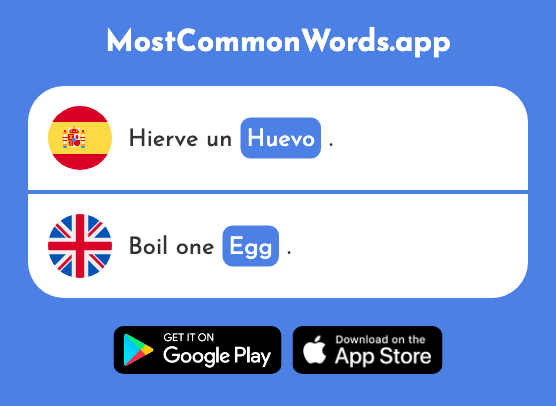 Huevo - Egg (La 1994 Palabra Más Común En English)