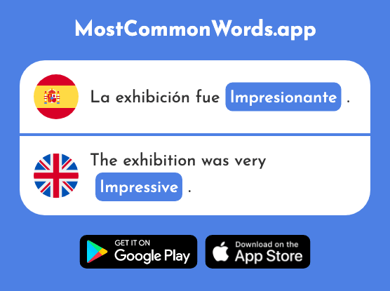 Impresionante - Impressive, astonishing (La 2720 Palabra Más Común En English)