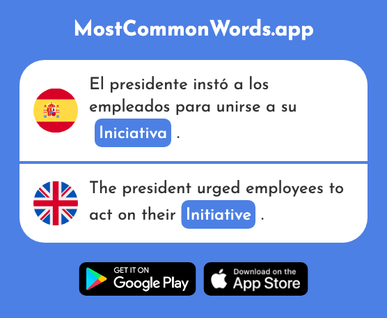 Iniciativa - Initiative (La 1631 Palabra Más Común En English)