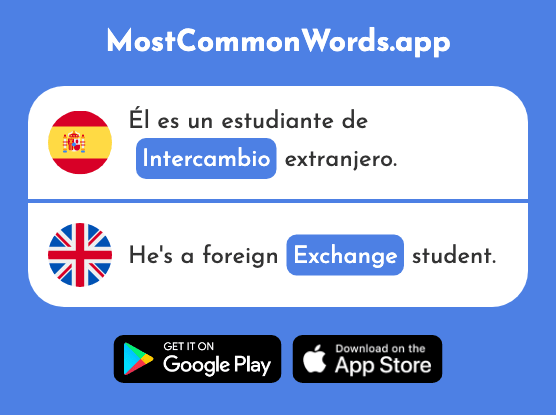 Intercambio - Exchange, interchange (La 2757 Palabra Más Común En English)