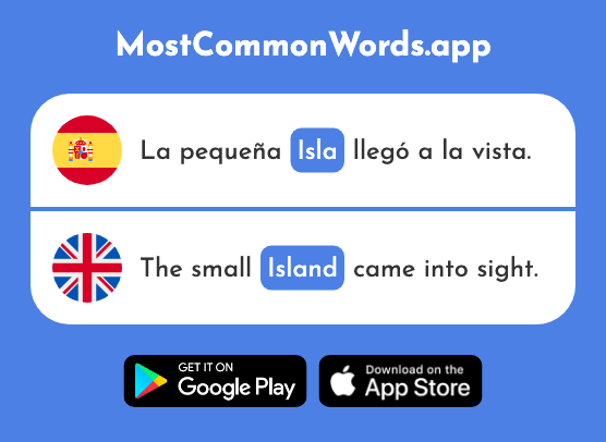 Isla - Island (La 810 Palabra Más Común En English)