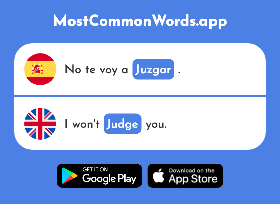 Juzgar - Judge (La 2000 Palabra Más Común En English)