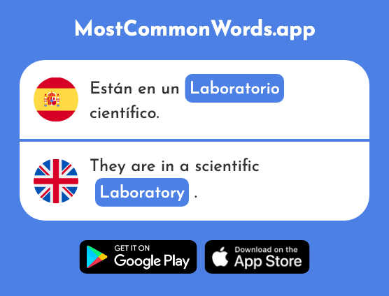 Laboratorio - Laboratory (La 2058 Palabra Más Común En English)