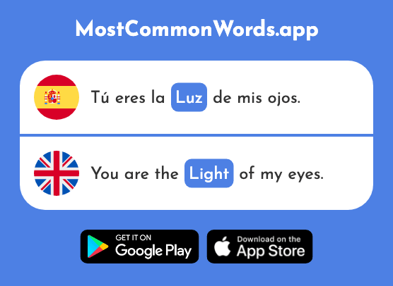 Luz - Light (La 278 Palabra Más Común En English)