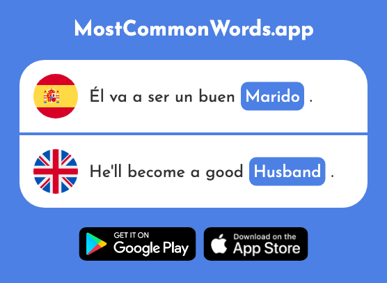 Marido - Husband (La 965 Palabra Más Común En English)