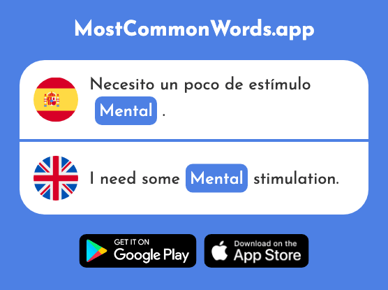 Mental - Mental (La 1833 Palabra Más Común En English)