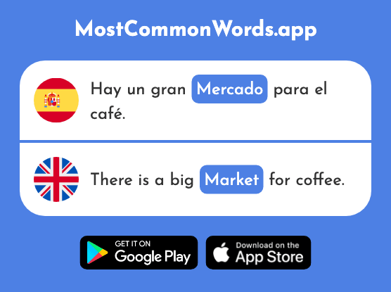 Mercado - Market (La 487 Palabra Más Común En English)