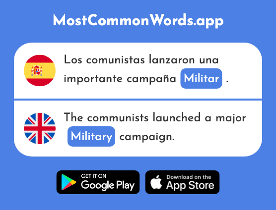 Militar - Military (La 547 Palabra Más Común En English)