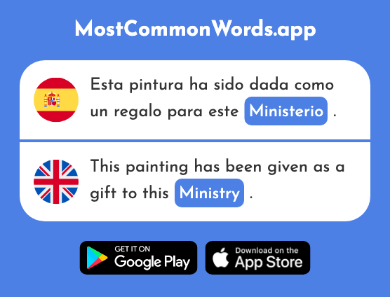 Ministerio - Ministry (La 1236 Palabra Más Común En English)