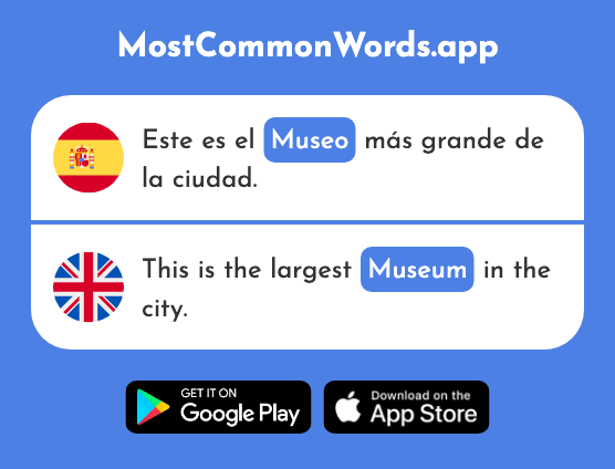 Museo - Museum (La 1114 Palabra Más Común En English)