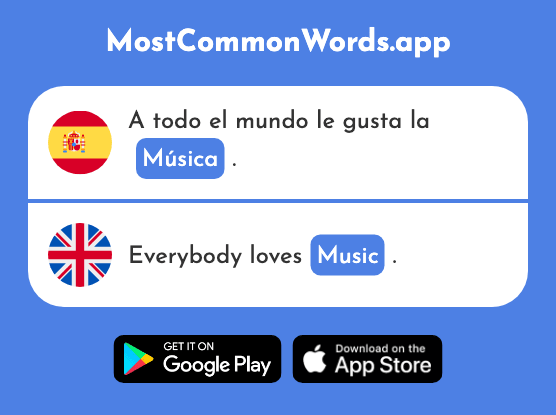 Música - Music (La 340 Palabra Más Común En English)