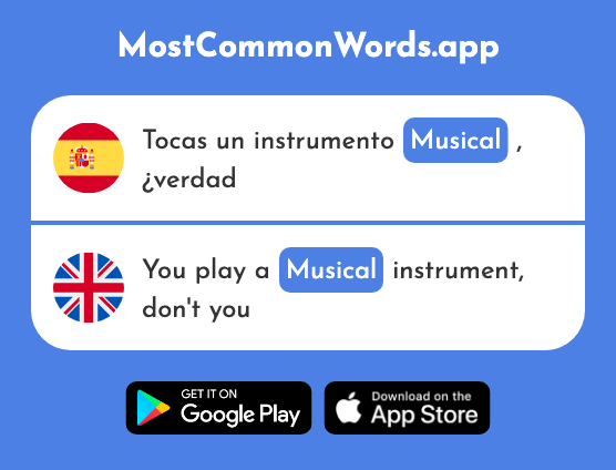 Musical - Musical (La 1230 Palabra Más Común En English)