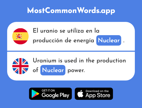 Nuclear - Nuclear (La 2262 Palabra Más Común En English)