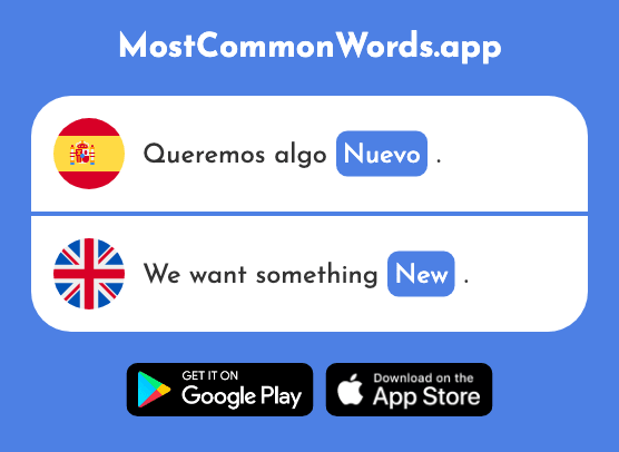 Nuevo - New (La 94 Palabra Más Común En English)