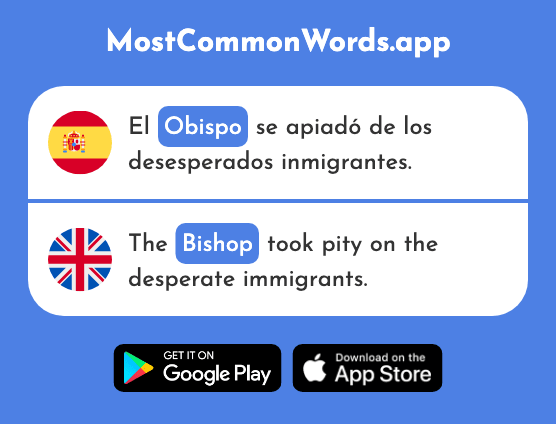 Obispo - Bishop (La 2843 Palabra Más Común En English)