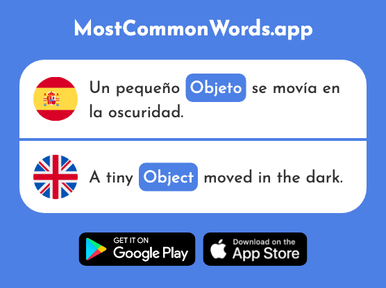 Objeto - Object, thing (La 567 Palabra Más Común En English)