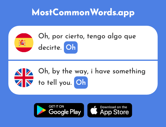 Oh - Oh (La 1975 Palabra Más Común En English)