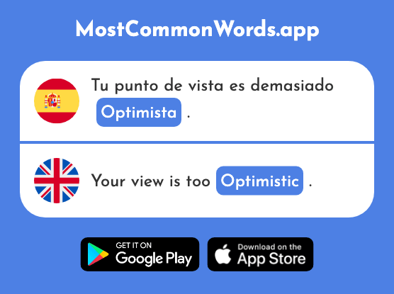 Optimista - Optimistic (La 1025 Palabra Más Común En English)