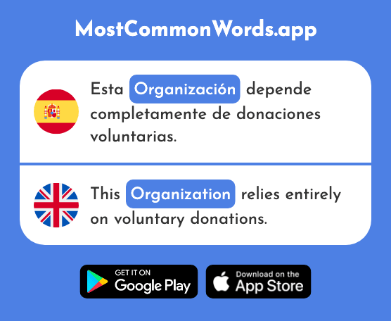 Organización - Organization (La 531 Palabra Más Común En English)
