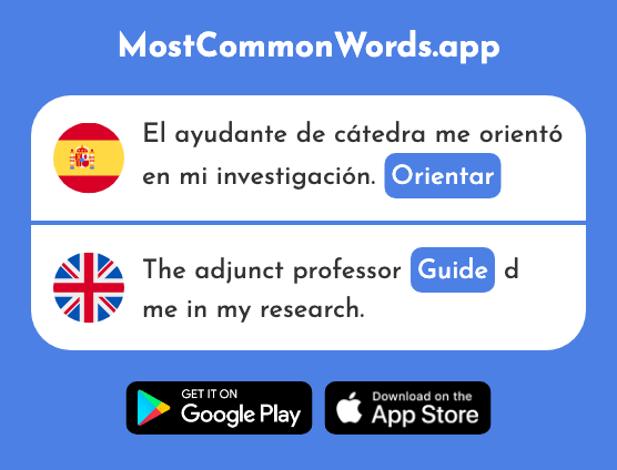 Orientar - Guide, show the way (La 635 Palabra Más Común En English)