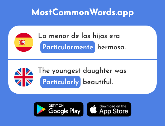 Particularmente - Particularly, personally (La 2792 Palabra Más Común En English)