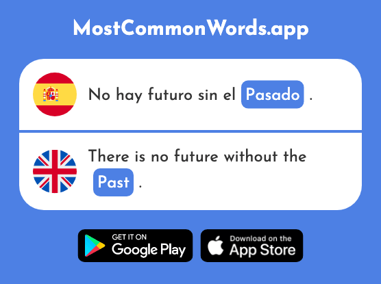 Pasado - Past, last (La 932 Palabra Más Común En English)