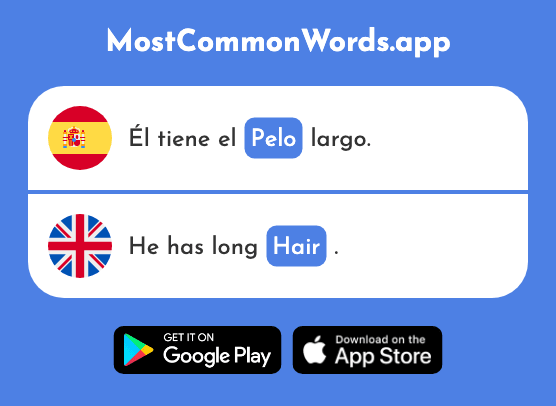 Pelo - Hair (La 873 Palabra Más Común En English)