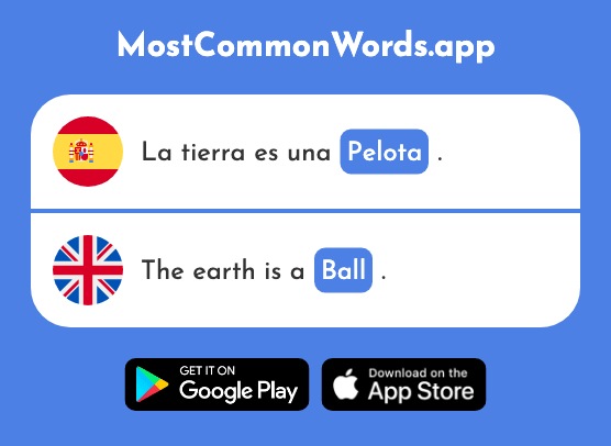 Pelota - Ball (La 2270 Palabra Más Común En English)