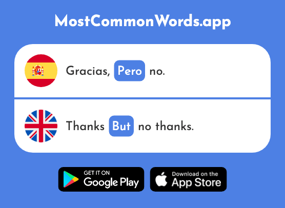 Pero - But, however (La 331 Palabra Más Común En English)