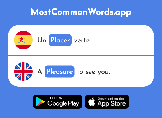 Placer - Pleasure (La 1196 Palabra Más Común En English)