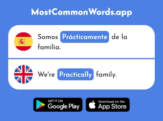 Prácticamente - Practically (La 1131 Palabra Más Común En English)