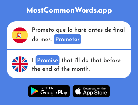 Prometer - Promise (La 1461 Palabra Más Común En English)