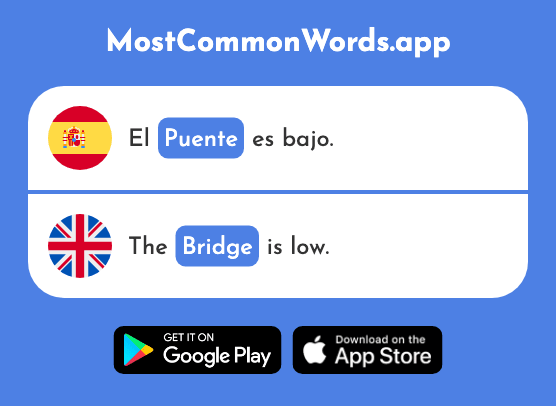 Puente - Bridge (La 1715 Palabra Más Común En English)