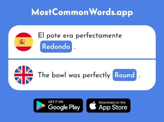 Redondo - Round (La 2470 Palabra Más Común En English)