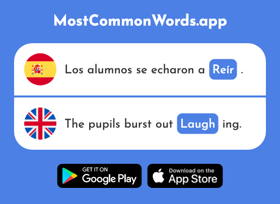 Reír - Laugh (La 683 Palabra Más Común En English)