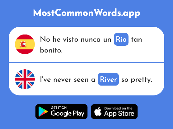Río - River (La 496 Palabra Más Común En English)