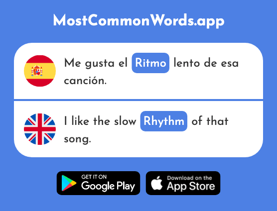 Ritmo - Rhythm (La 1277 Palabra Más Común En English)