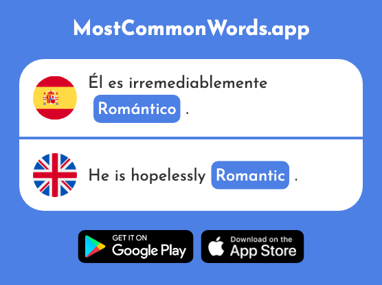 Romántico - Romantic (La 2698 Palabra Más Común En English)