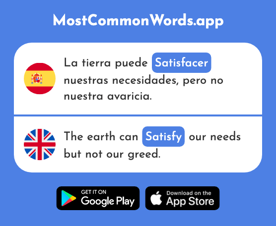 Satisfacer - Satisfy (La 2382 Palabra Más Común En English)