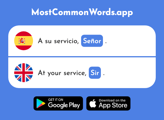 Señor - Sir, mr, lord (La 201 Palabra Más Común En English)